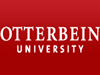 Otterbein University's logo features the name in bold white text against a deep red background, representing the institution's identity and branding.
